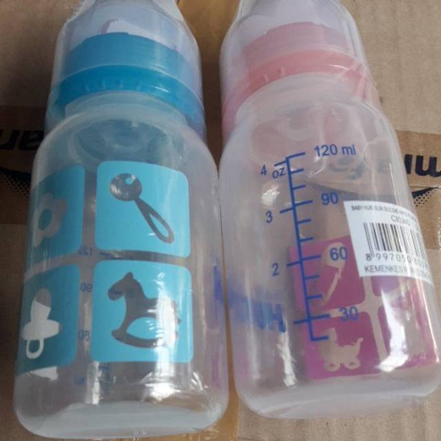Huki botol susu , dot gepeng 120 ml