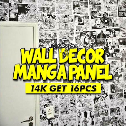 Poster Dinding Anime Manga Wall Decor Panel - Sticker Hiasan Dinding Wallpaper Kamar - Black Clover 