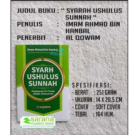 BUKU SYARAH USHULUS SUNNAH AKIDAH IMAM AHMAD BIN HANBAL