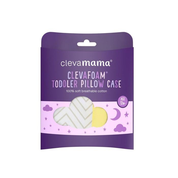 Clevamama Clevafoam Toddler Pillow Case Sarung Bantal Balita Grey Abu -Abu