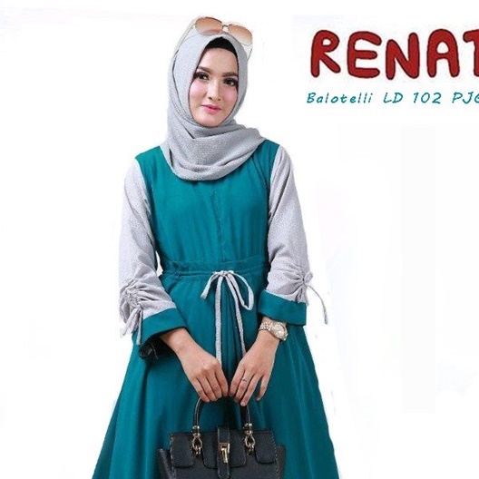 Maxi RENATA Gamis Syari Tanpa Hijab-TOSKA