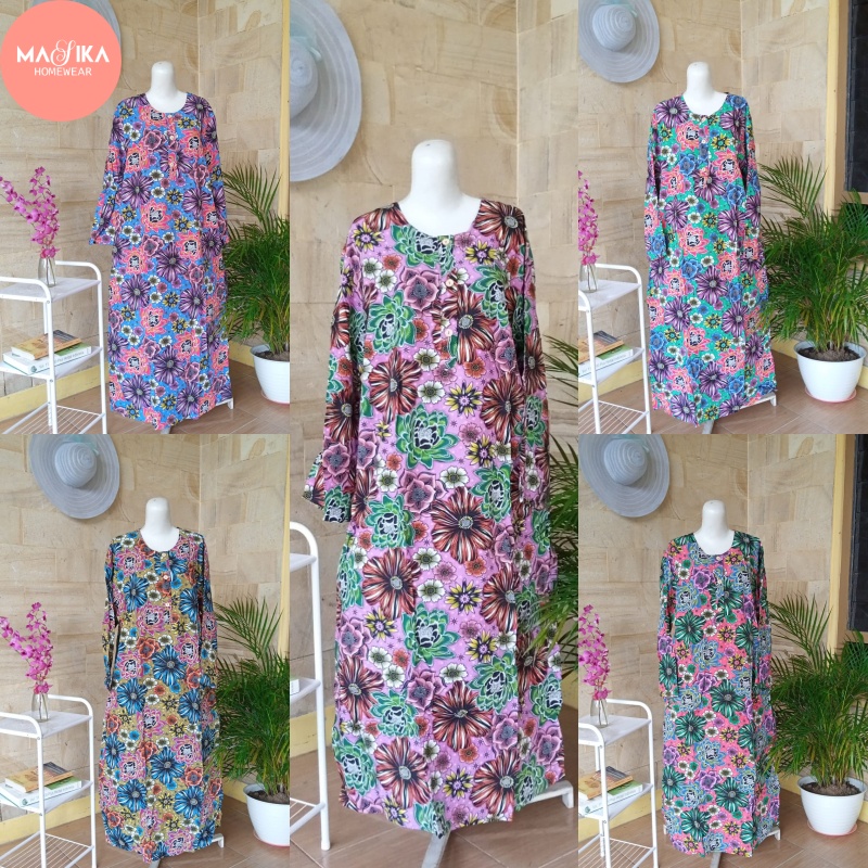 Longdress KU | Longdress Kencana Ungu Label Biru Original | Gamis KU Solo | Daster Muslim Panjang