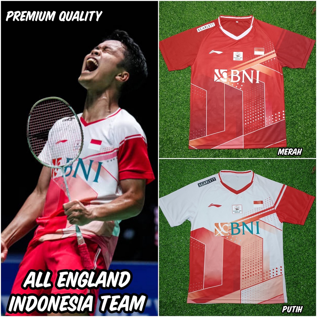 Jersey All England Indonesia Badminton 2022