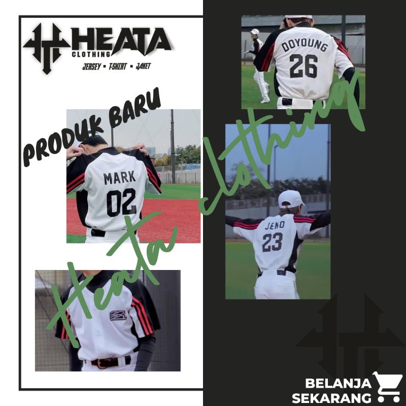 Baju Jersey Baseball Kpop JENO MARK JAEHYUN