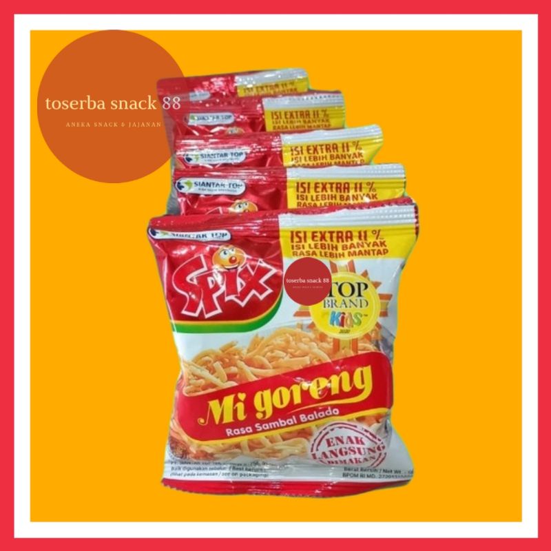 

SPIX MIE GORENG/Mie Goreng Siap Saji (17 gram × 10 pcs)