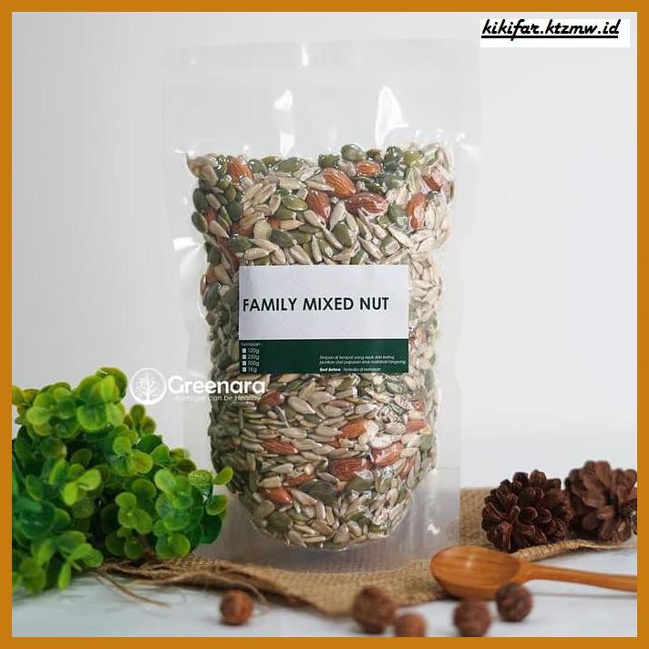 

Makanan-Kering- Family Mixed Nuts 500Gr / Almond / Sunflower Seed / Pumpkin Seed -Aneka.