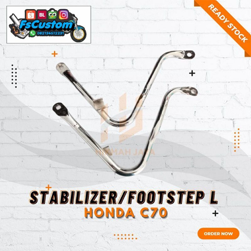 Postep Belakang C70 L Postep Belakang Honda C70 Foostep L Honda C70 set kanan kiri Foostep Belakang 