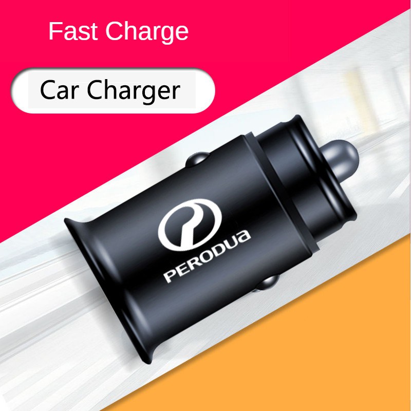 Charger Mobil MINI USB Fast Charging 4.8A / QC4.0 Untuk Perodua / Myvi Kelisa / Kembara / Alza / Kancil / Aruzz / Axa / Bevizza