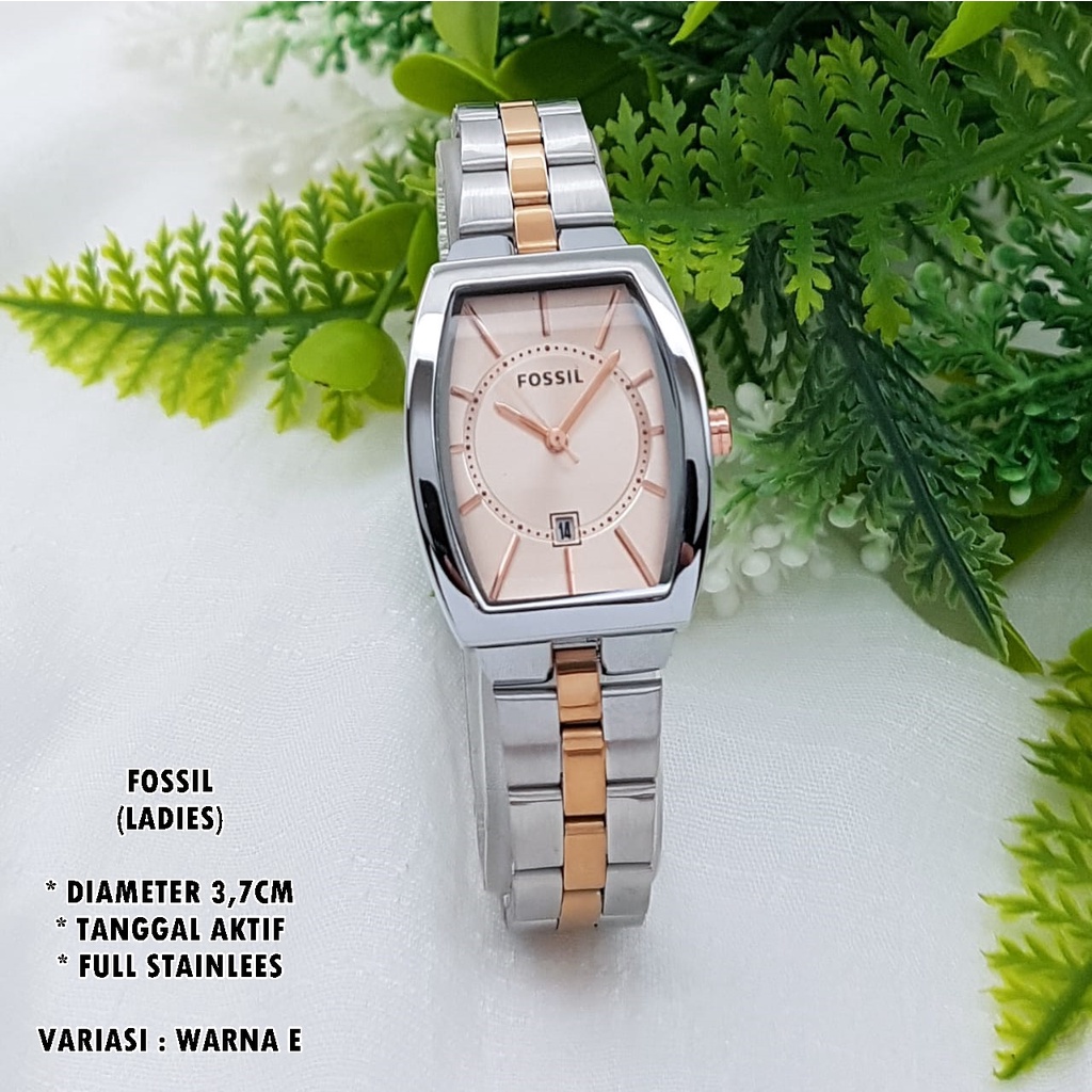 (BISA COD) JAM TANGAN WANITA FASHION RANTAI BODY OVAL TANGGAL AKTIF