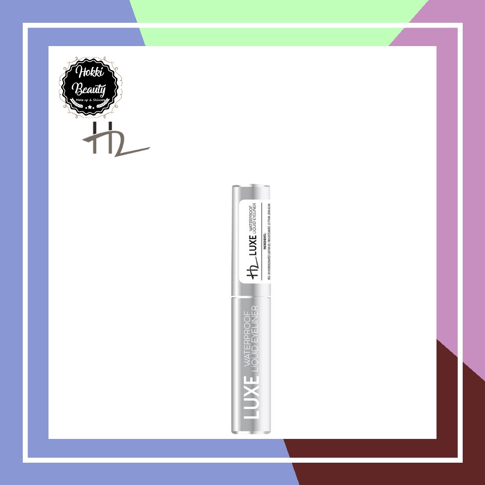 H2 Luxe Waterproof Liquid Eyeliner Black | Eyeliner Waterproof Tahan Lama | Eyeliner Liquid Original