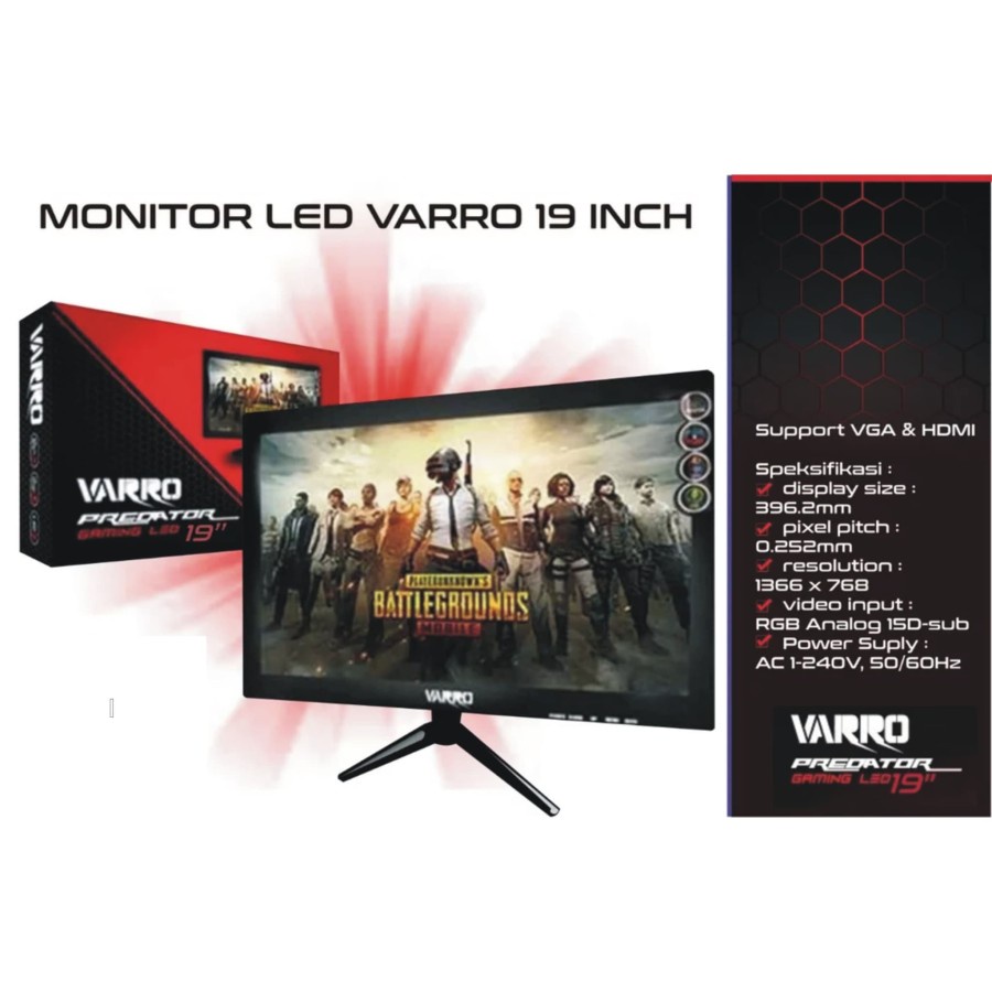 MONITOR LED VARRO 19&quot;