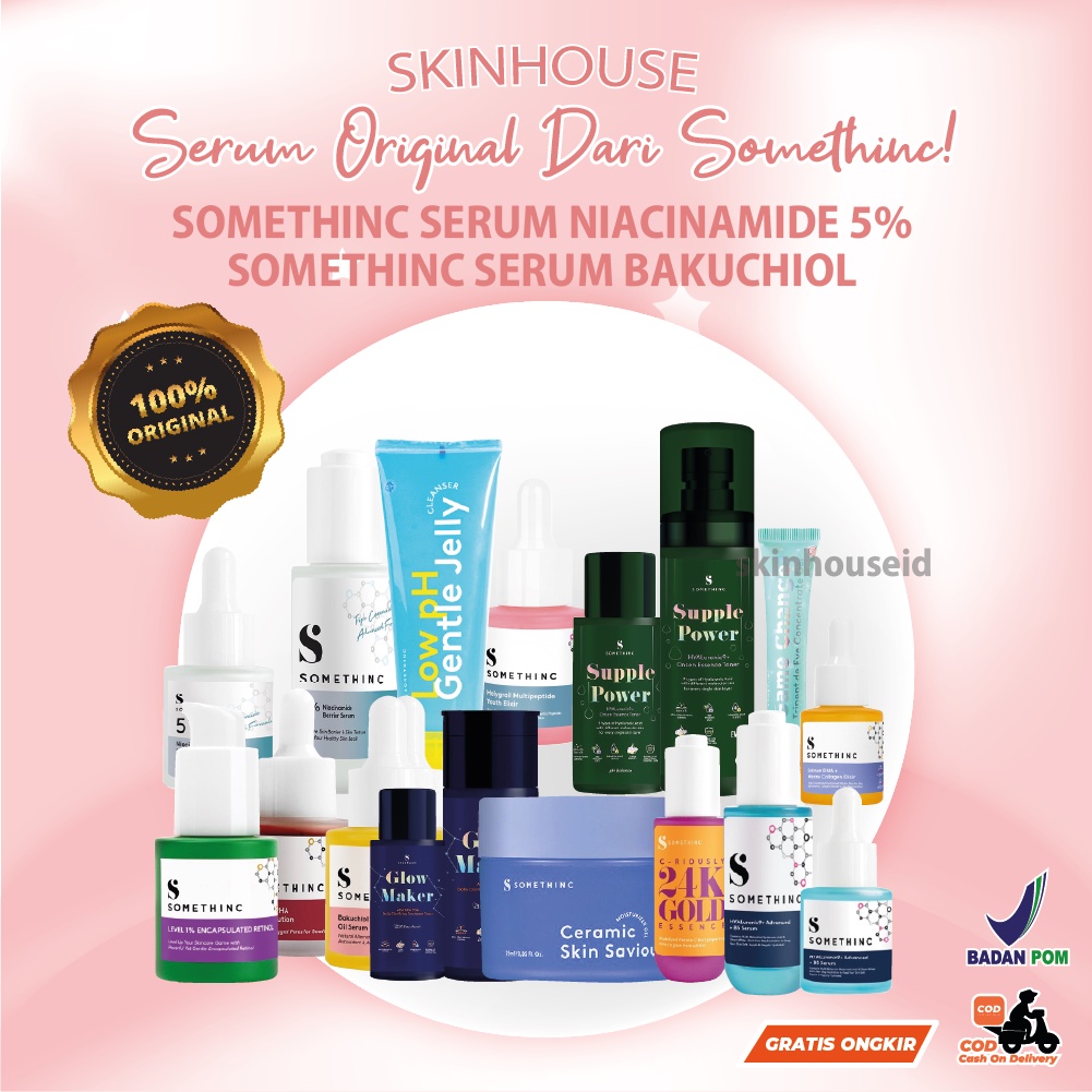 [SKINHOUSEID]  SOMETHINC SERUM NIACINAMIDE 5% | SOMETHINC SERUM BAKUCHIOL BPOM