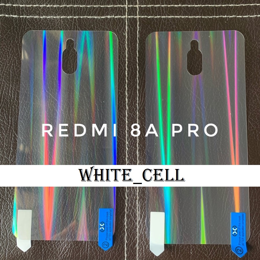 XIAOMI REDMI 8A 8A PRO BACK SKIN AURORA CLEAR GARSKIN ANTI GORES BELAKANG TRANSPARAN D2