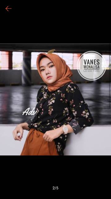 PROMO ADELIA BLOUSE MONALISA REAL PICT