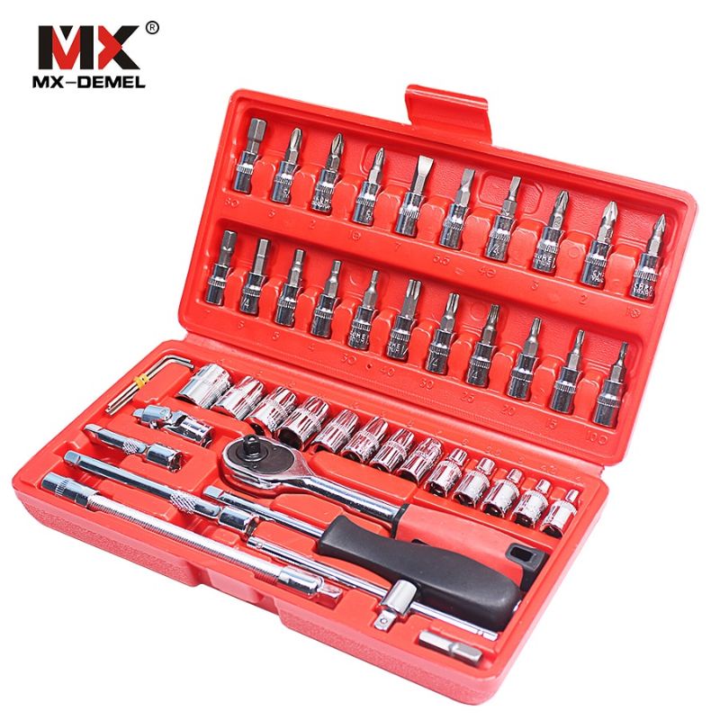 kunci sok set reparasi - Hand Toolset / Tool Kit Set / Toolkit Toolbox / Obeng set / toolkit sepeda