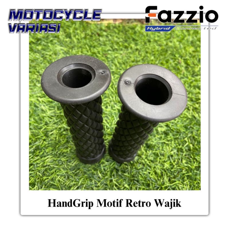 Handgrip Retro Wajik Fazzio Vario 160 Vespa Scoopy Bahan Tebal Empuk