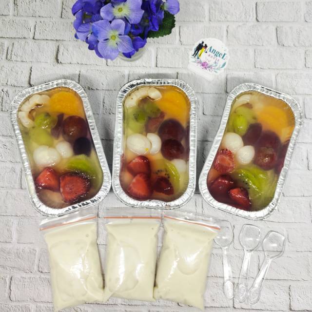 

PUDING BUAH/ MIX FRUIT PUDING / PUDING SUSU DAN BUAH DENGAN VLA