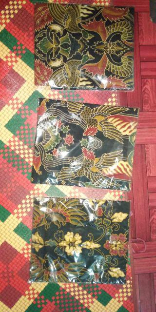 Kameswara Cabut Sogan Pendek Kemeja Batik Pria Katun Cabut Primisima Full Furing