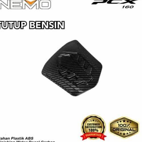 OTOMOTIF AKSESORIS MOTOR COVER TUTUP BENSIN NEW PCX 160 CARBON NEMO