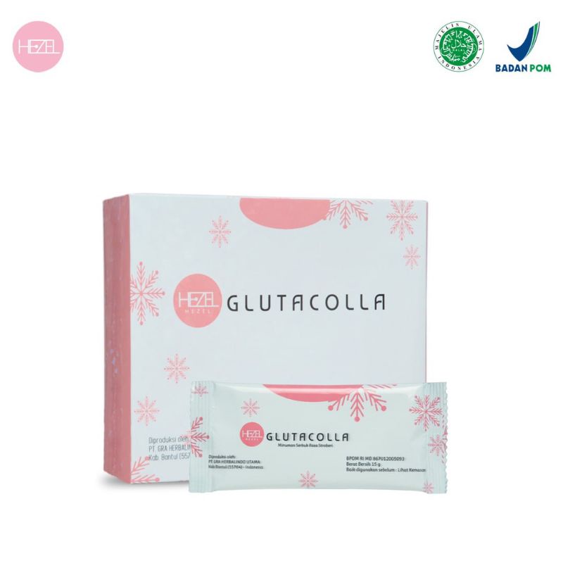 HEZEL Glutacolla Whitening Collagen Drink BPOM HALAL