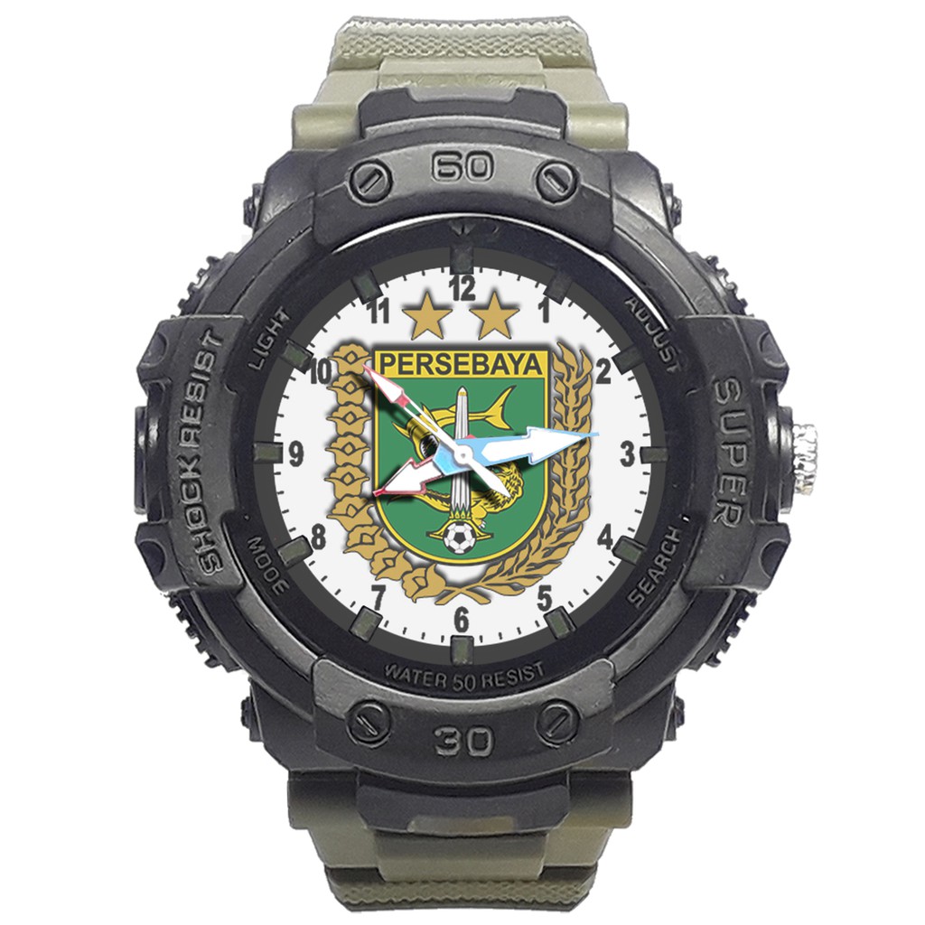 Jam Tangan  PERSEBAYA MOTIF 4 Bagus