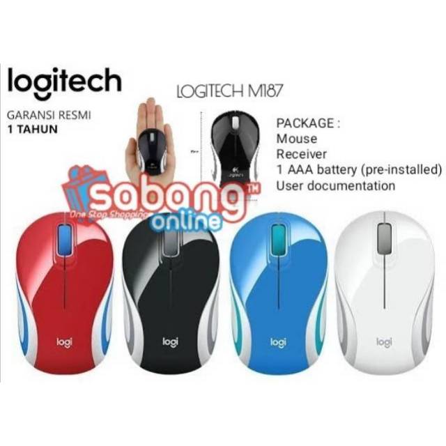 MOUSE WIRELESS LOGITECH M-187 / MOUSE LOGITECH M187