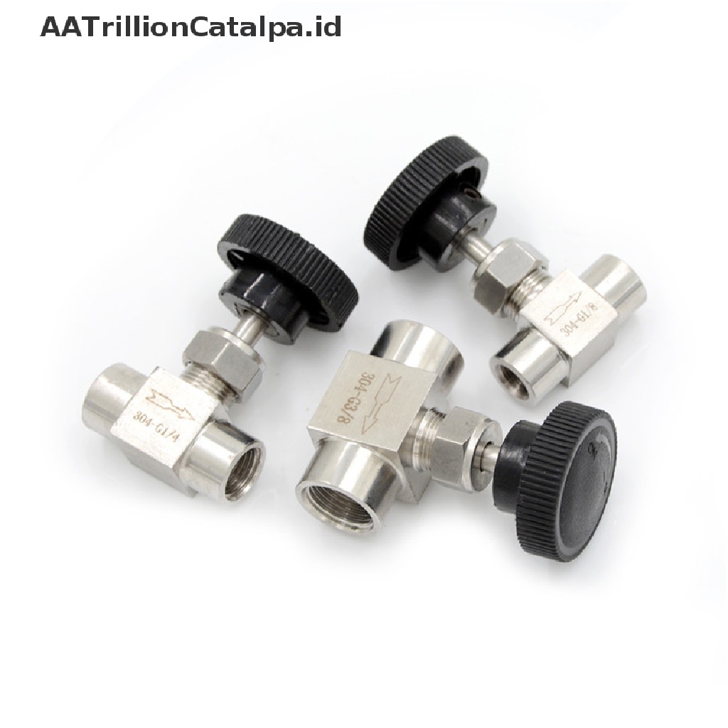 (AATrillionCatalpa) Katup Kontrol Aliran Air / Gas / Minyak 3 / 8 &quot;BSP Female Bahan Stainless Steel