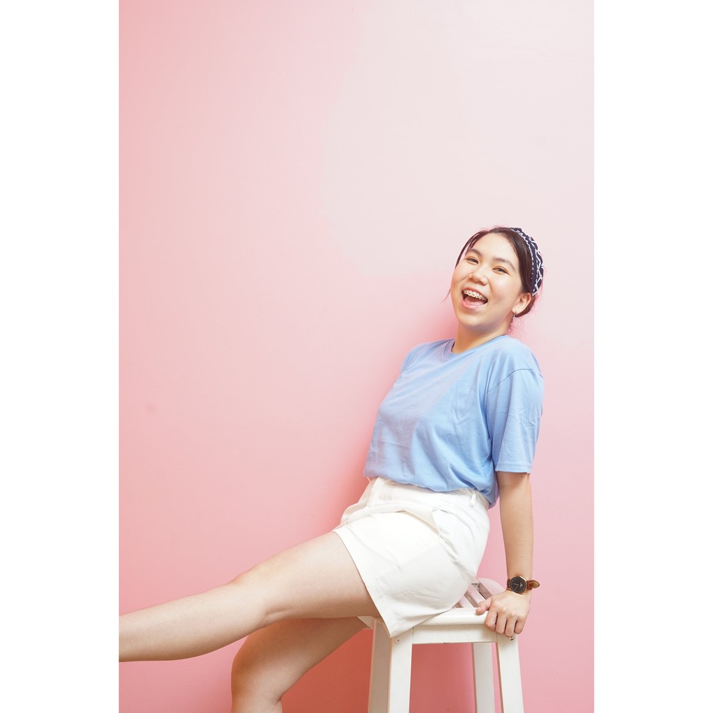 Kaos Polos Denim Blue