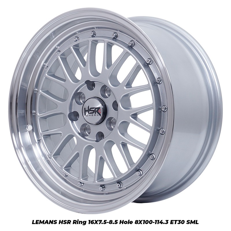 Velg R16 Mobil Jazz Brio Calya HSR LEMANS FC Ring 16 Silver Polish - Gratis Kirim Madiun