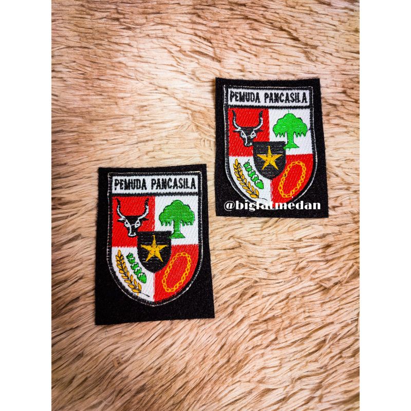 Patch Logo / Emblem Logo Bordir Pemuda Pancasila+Velcro