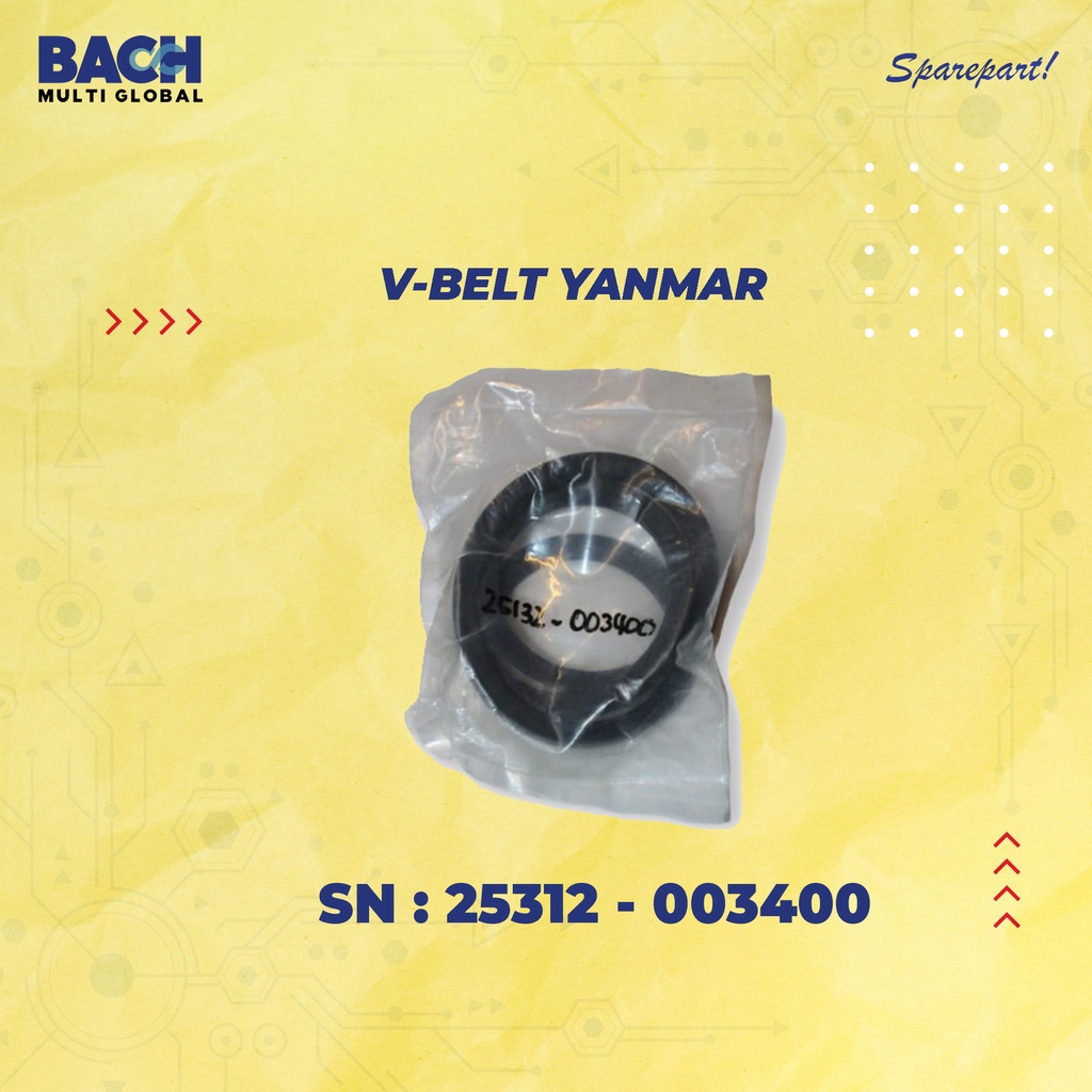 TALI VAN-BELT YANMAR SERIAL NUMBER : 25132-003400