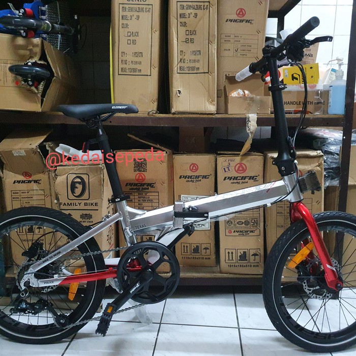 Promo Sepeda Lipat 20 Police Texas Bike to Work b2w Terlaris