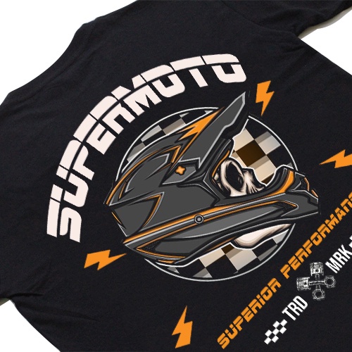 kaos supermoto / kaos otomotif / kaos motorcross/  supermoto / motocross