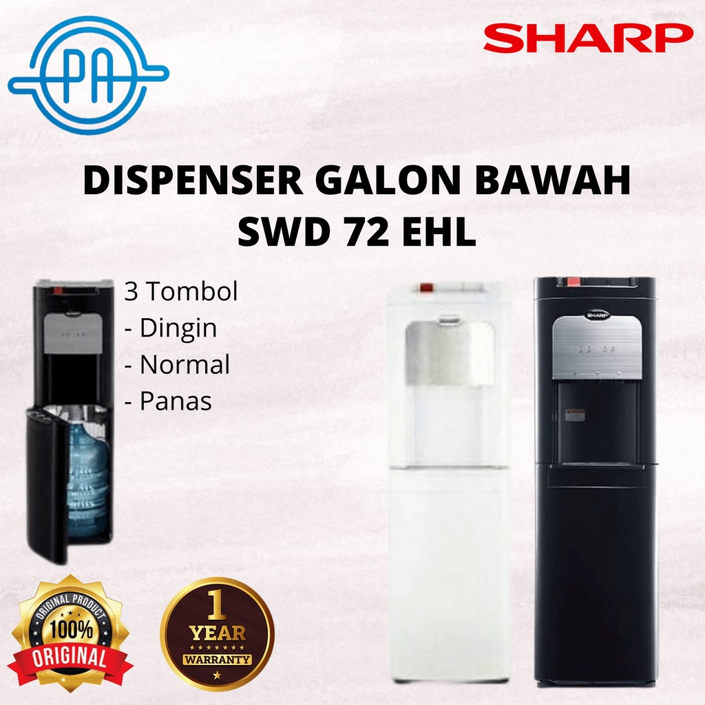 DISPENSER GALON BAWAH SHARP SWD 72 EHL / SWD72 EHL / SWD 72EHL GARANSI