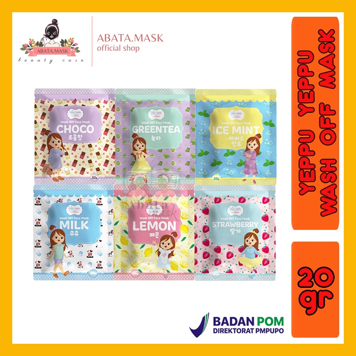 Yeppuyeppu by kiyowo wash off mask Masker Organik Kiyowo / Yeppu Yeppu sister Chingu Masker 20 gr