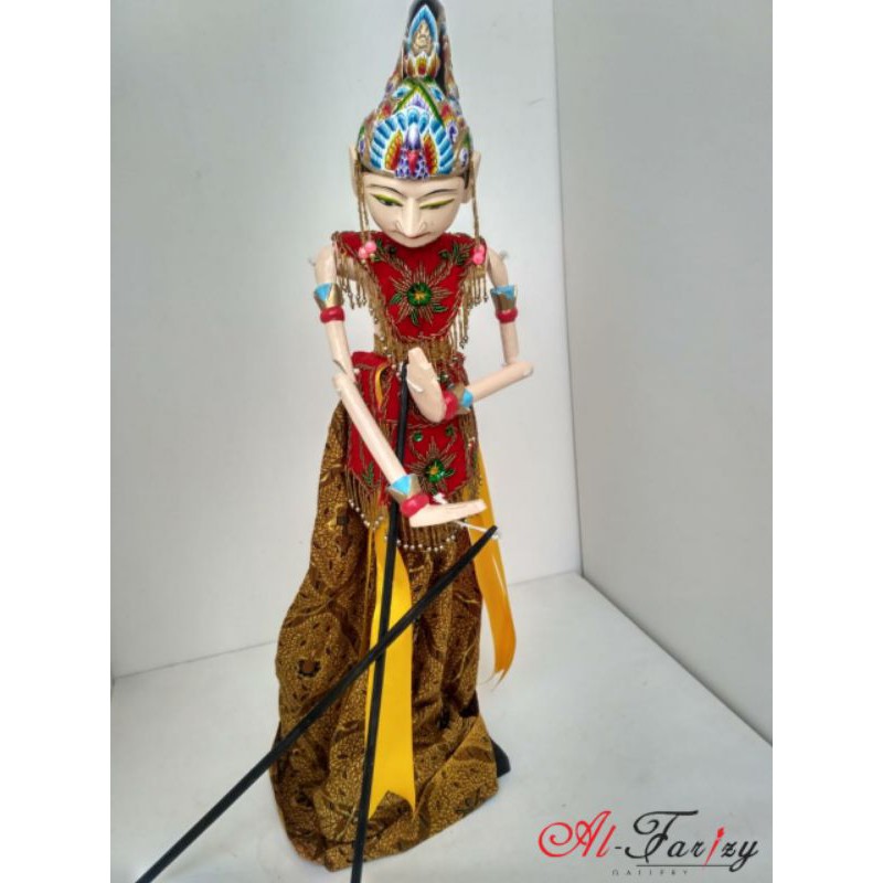 Wayang Golek Arjuna kualitas medium ukuran 60 cm