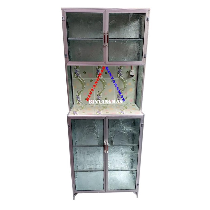 Rak Piring Aluminium Mini 2 Pintu Franciaseller