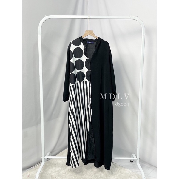 MDLV ~ 83004# Arletta Maxi Dress Oversize Dress Long Dress Big Size Fashion Import