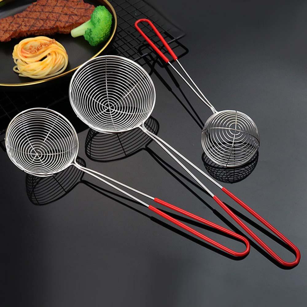 Nickolas1 Saringan Stainless Steel Home Kitchen Grid Scoop Aksesoris Dapur Penggorengan Makanan Food Filter