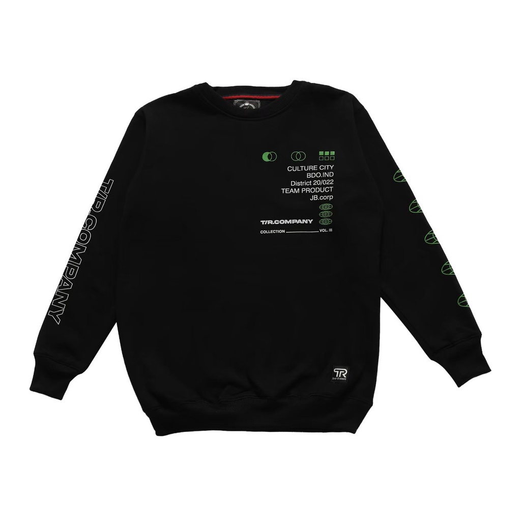 SWEATSHIRT PRIA WANITA HITAM TR CLOTHING - CREWNECK UNISEX - CN INSOMNIA TERLARIS - COD - Jaket Swea