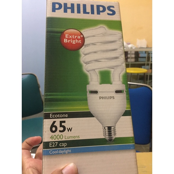 Lampu Tornado Spiral Ecotone 65W 65watt 65 watt Philips ( READY STOCK)