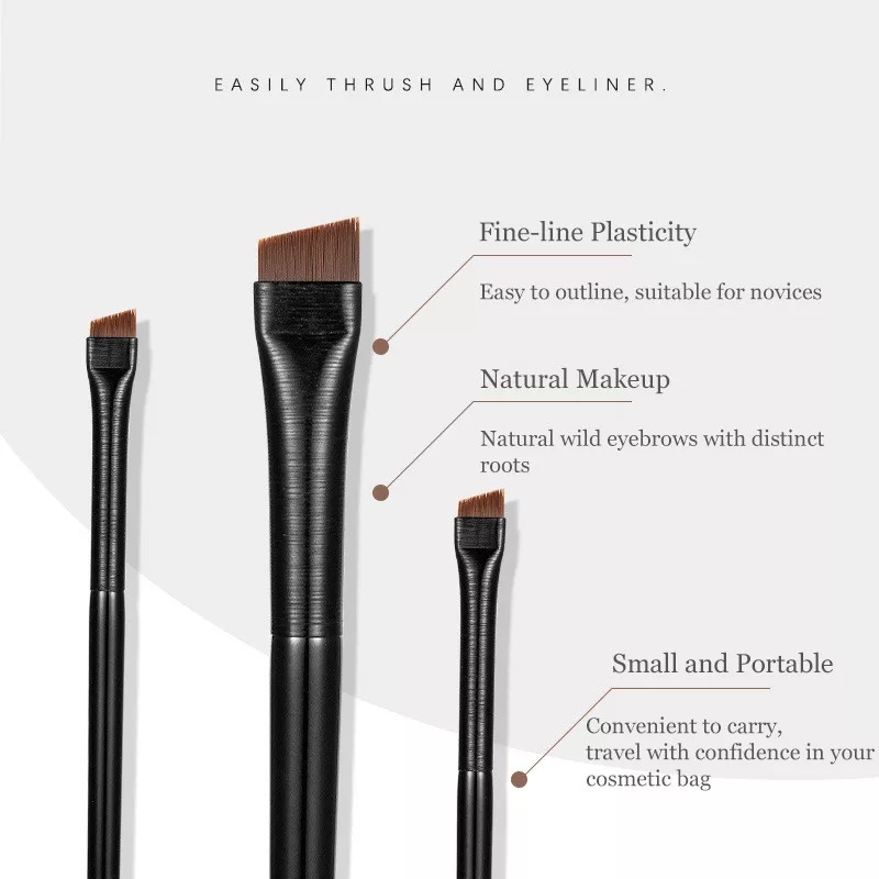 Kuas Alis Eyebrow Eyeliner Brush MAC Satuan Profesional Super Tipis Brush Brow Brush Liner / MAC 101 MAC 102