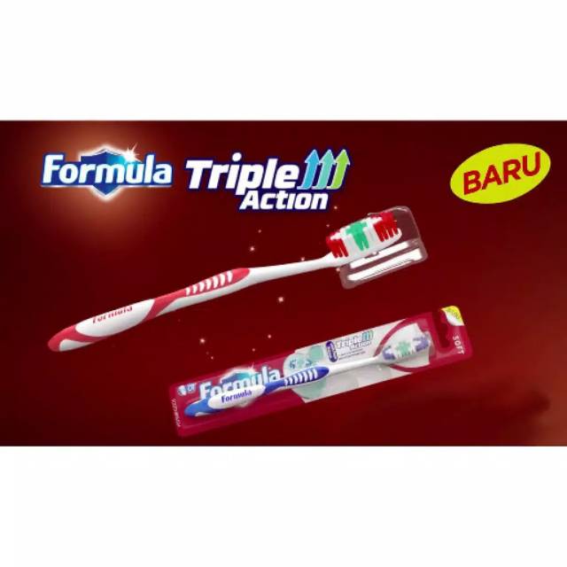 Sikat gigi formula triple action (1 pc)