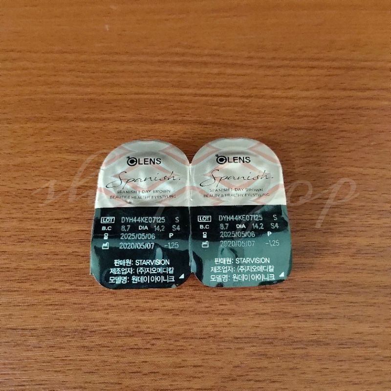 Harga Spesial❤️OLENS Official❤️Spanish Real Brown_1Day_1Pair Original dari Korea