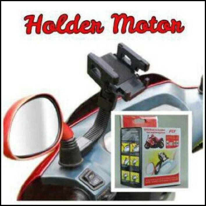 Holder Motor Spion / Holder Sepeda Motor Spion / Holder Handphone