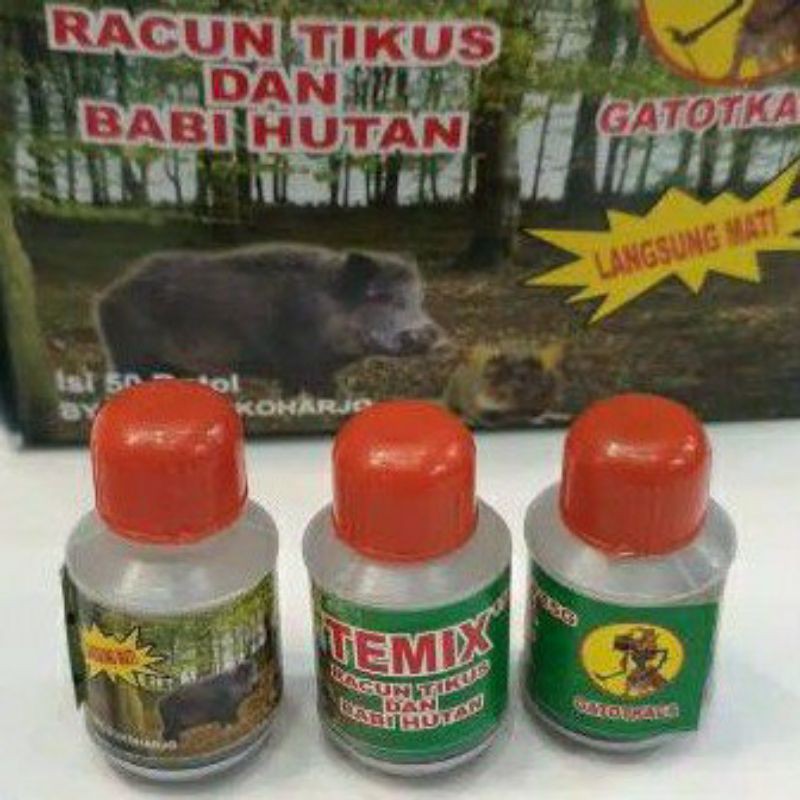 TEMIX RACUN TIKUS SANGAT AMPUH MATI LANGSUNG isi 50 botol gatotkaca