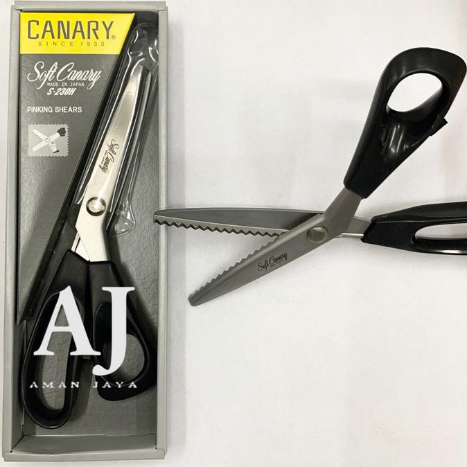 

Coarcella - Gunting Kain Soft Canary 9 Inch Gerigi Zig Zag / Pinking Shears Jepang