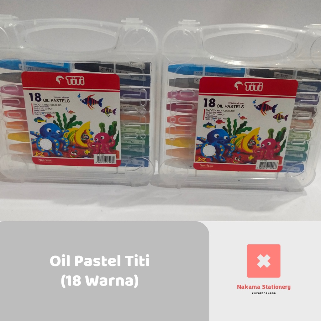 

Krayon Oil Pastel 18 Warna Crayon Titi 18