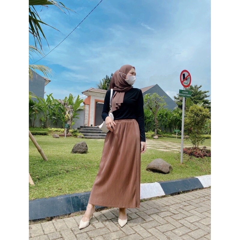 Ziva Skirt- Rok Lidi Model H Lurus (AllSize M- Xxxl)