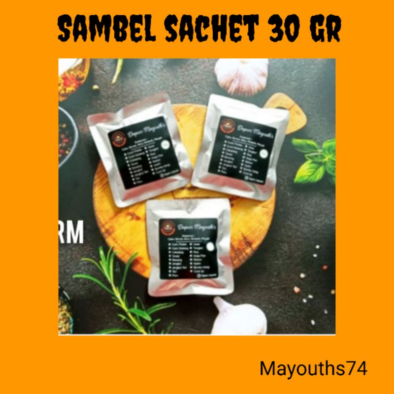 

Sambal Enak / Sambalmayout Hsachet Cumi/Roa/Cakalang/Paru/Jengkol/Tongkol/Teri Dr Dapoer Mayuouthsi